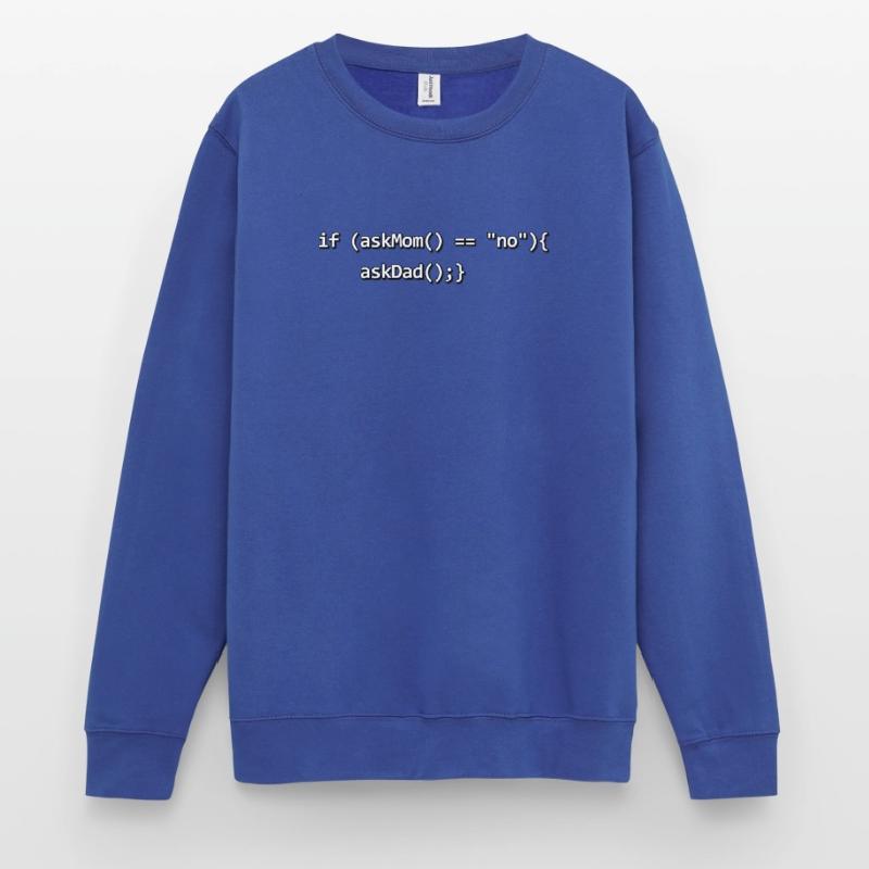 Wenn IF Mutter Vater Quellcode Programmierer Nerd Unisex Pullover