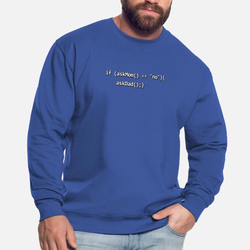 Wenn IF Mutter Vater Quellcode Programmierer Nerd Unisex Pullover