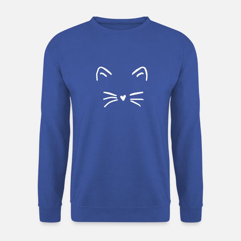 chat - Sweat-shirt Unisexe - bleu royal