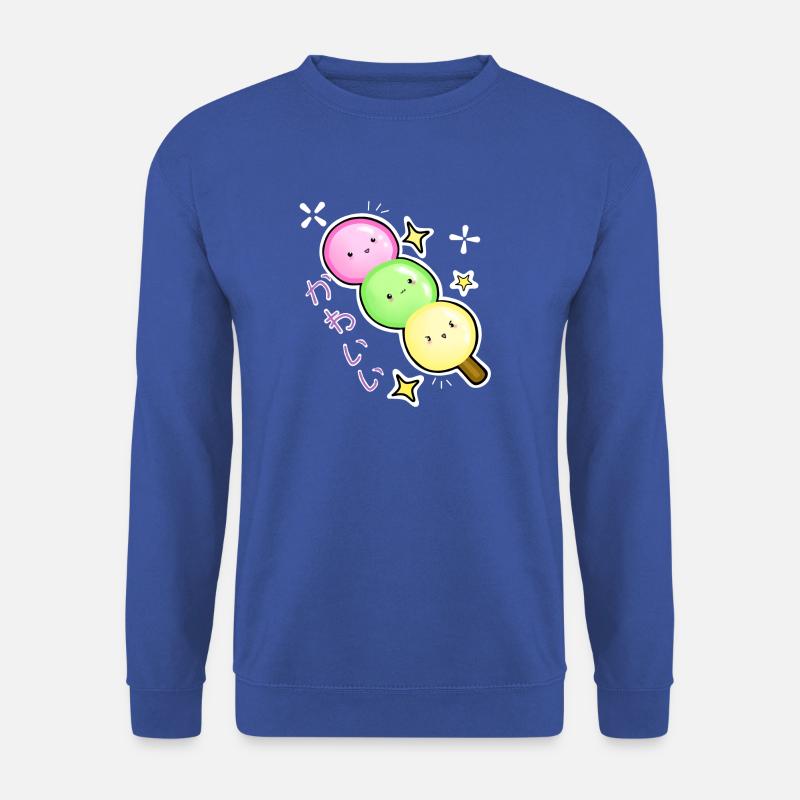 Kawaii Hanami Dango Reisbällchen in rot grün gelb - Unisex Pullover - Royalblau