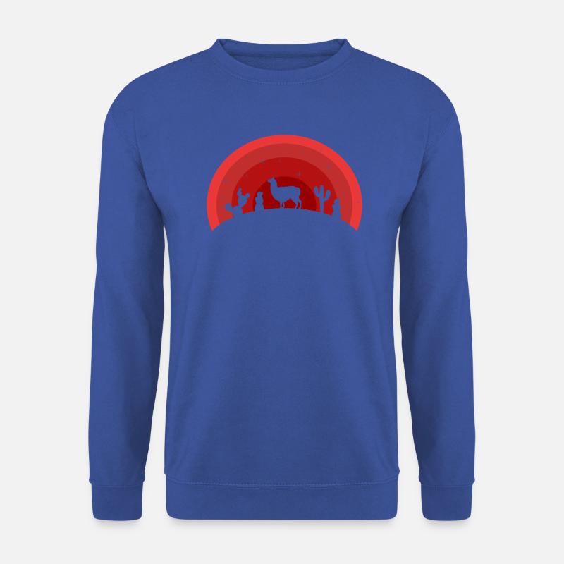 Lama - Unisex Pullover - Royalblau