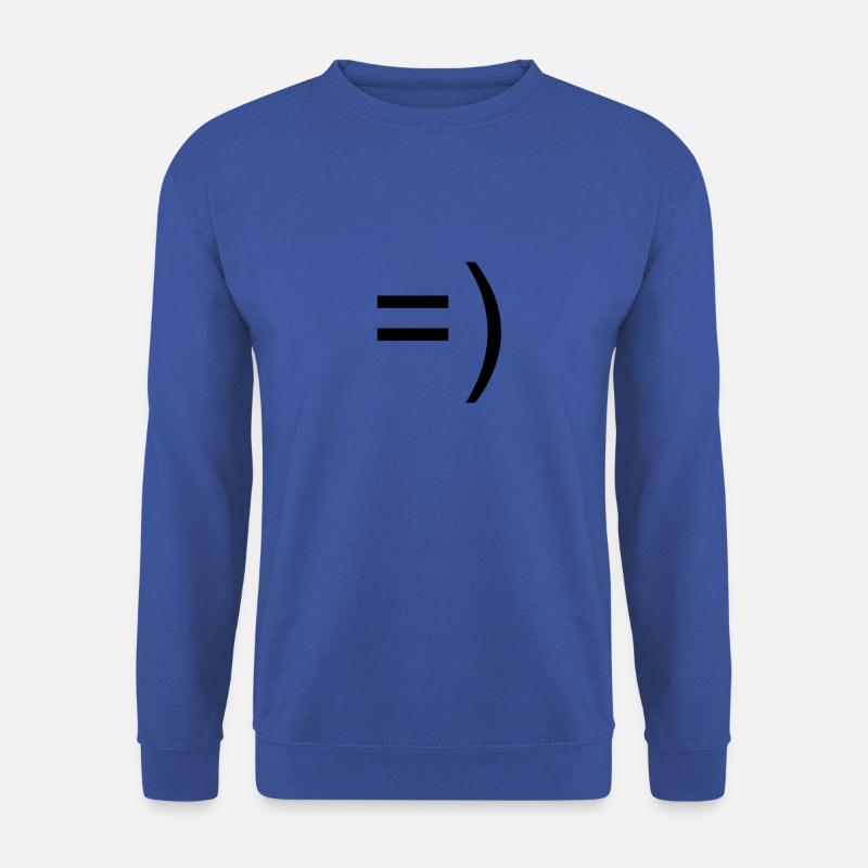 Smiley =) - Unisex Pullover - Royalblau