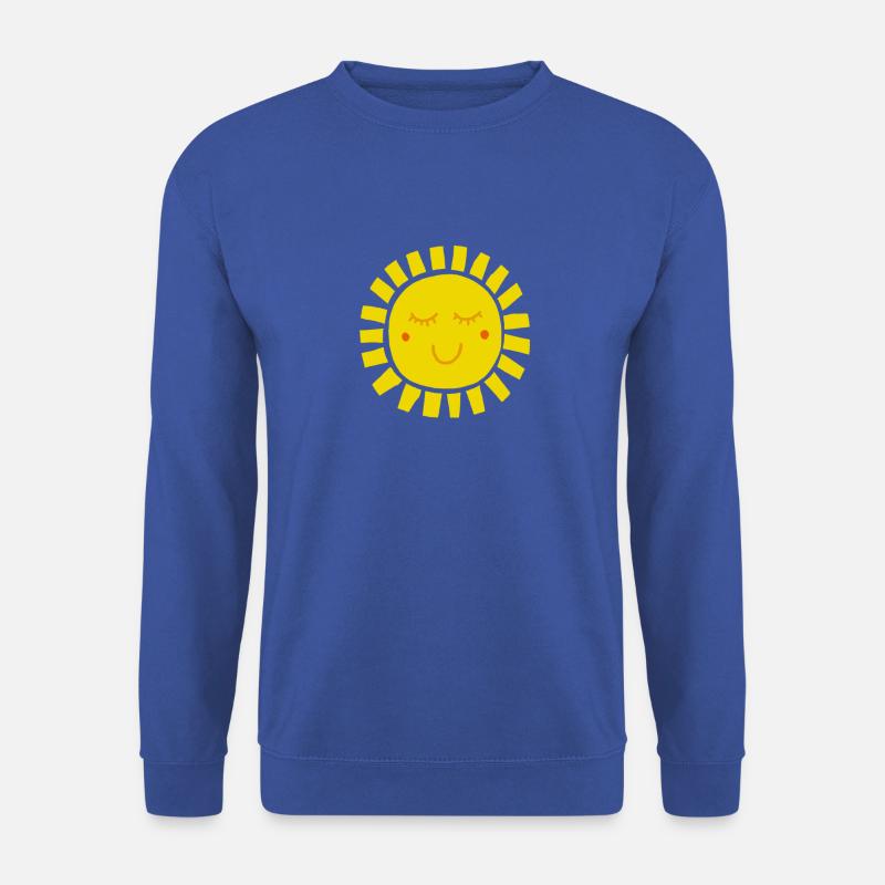 Fröhliches Sonnenmotiv Sommer Sonne Geschenk - Unisex Pullover - Royalblau