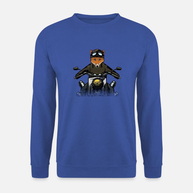 Fuchs der Motorradfahrer - Unisex Pullover - Royalblau