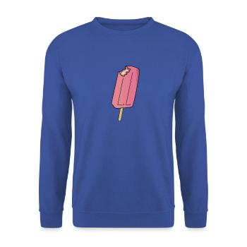 Eis am Stiel - Unisex Pullover - Royalblau - Vorne - Alina (178cm) & Michal (187cm)