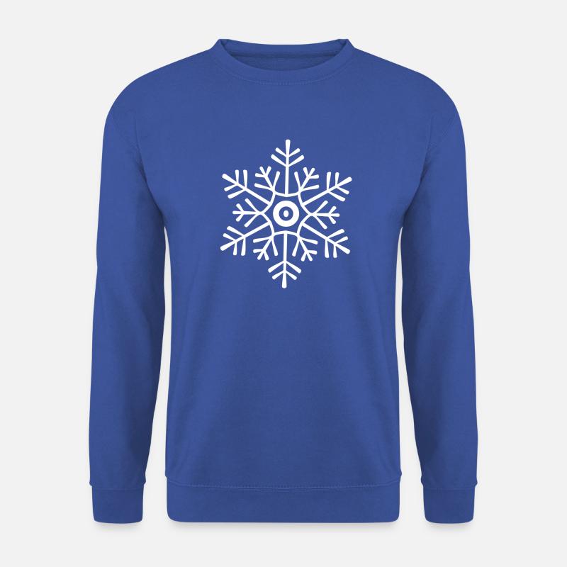 Schneeflocken - Unisex Pullover - Royalblau