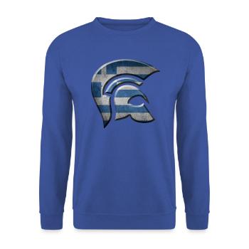 Griechenland - Unisex Pullover - Royalblau - Vorne - Alina (178cm) & Michal (187cm)