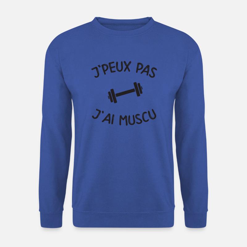 Ich kann nicht, dass ich muskulös bin - Unisex Pullover - Royalblau
