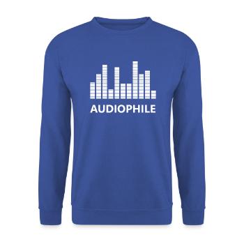 Audiophile Amplifier - Unisex Pullover - Royalblau - Vorne - Alina (178cm) & Michal (187cm)