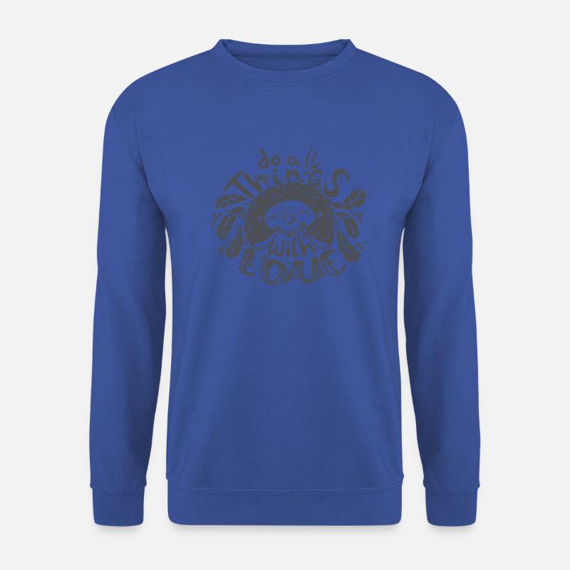 DO ALL THINGS GESCHENK - Unisex Pullover - Royalblau