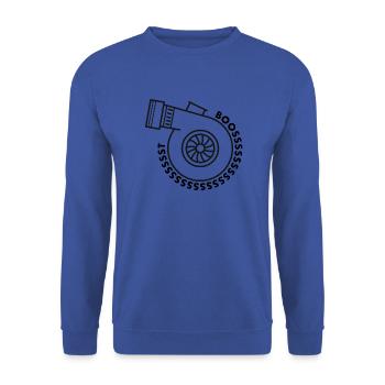 turbo - Unisex Sweatshirt - royal blue - Front - Alina (178cm) & Michal (187cm)