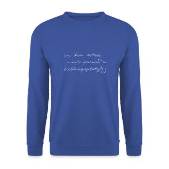 Favorite place Baltic Sea - Unisex Sweatshirt - royal blue - Front - Alina (178cm) & Michal (187cm)