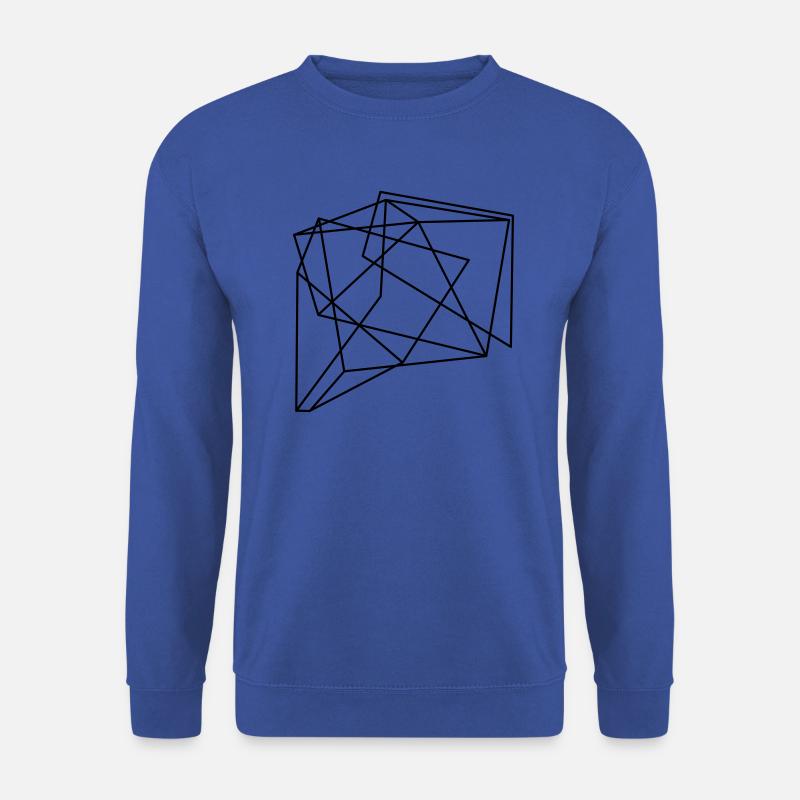 colored line design 3 by tho - Unisex Sweatshirt - royal blue