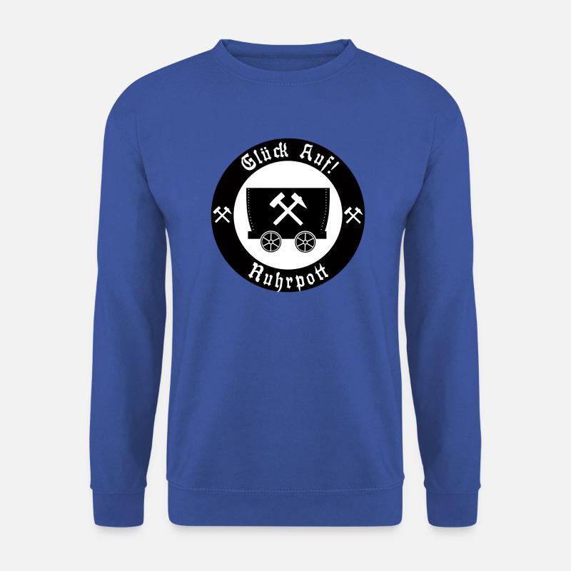 Glück Auf! Logo Ruhrpott mit Lore - Unisex Pullover - Royalblau