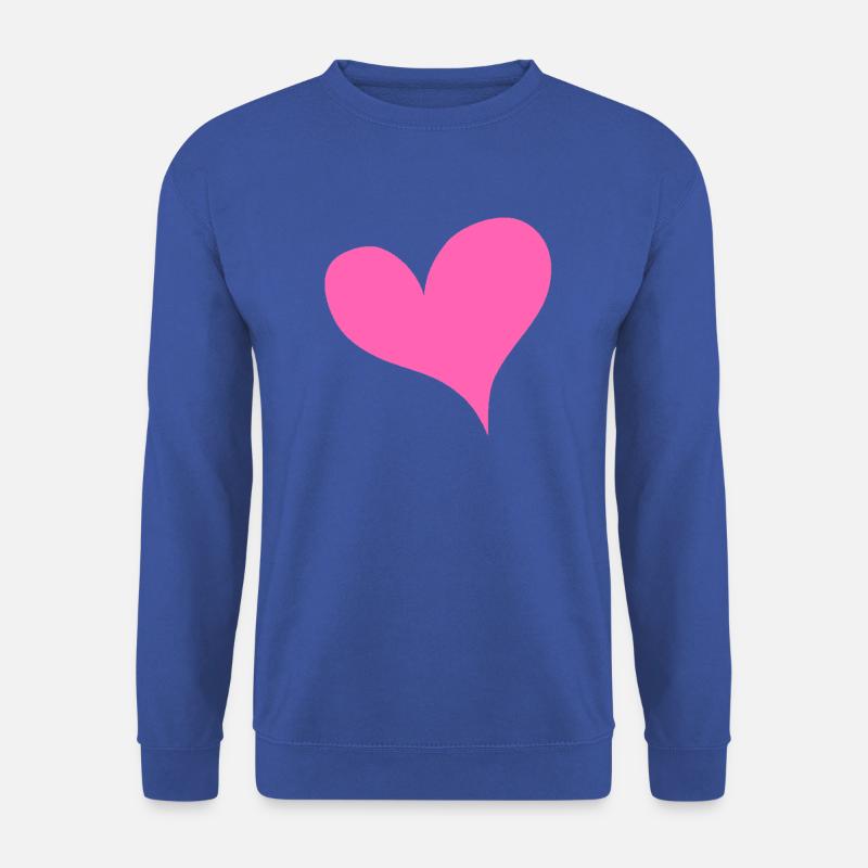 Herz Pink Geschenk - Unisex Pullover - Royalblau