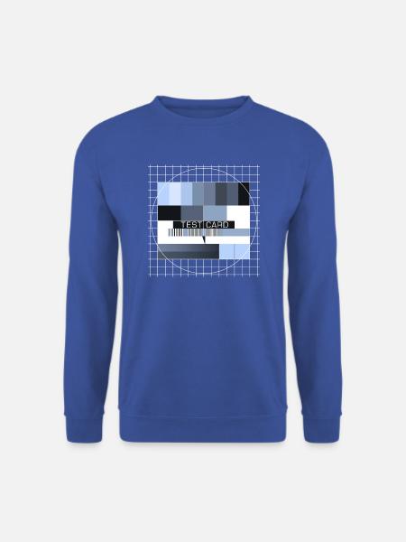 Testbild Fernsehen Bildschirm Sendeschluss Display - Unisex Pullover - Royalblau