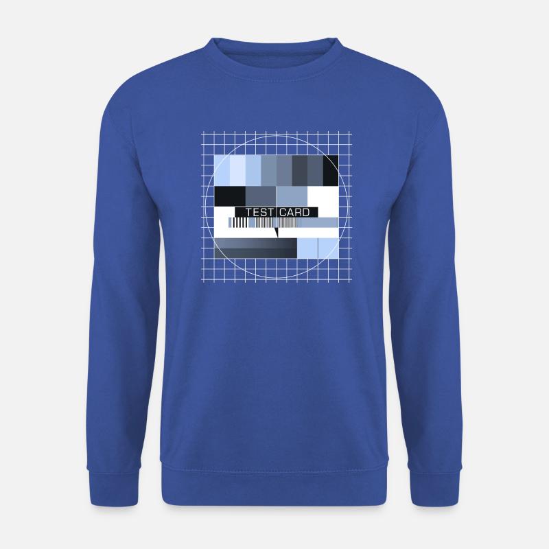 Testbild Fernsehen Bildschirm Sendeschluss Display - Unisex Pullover - Royalblau