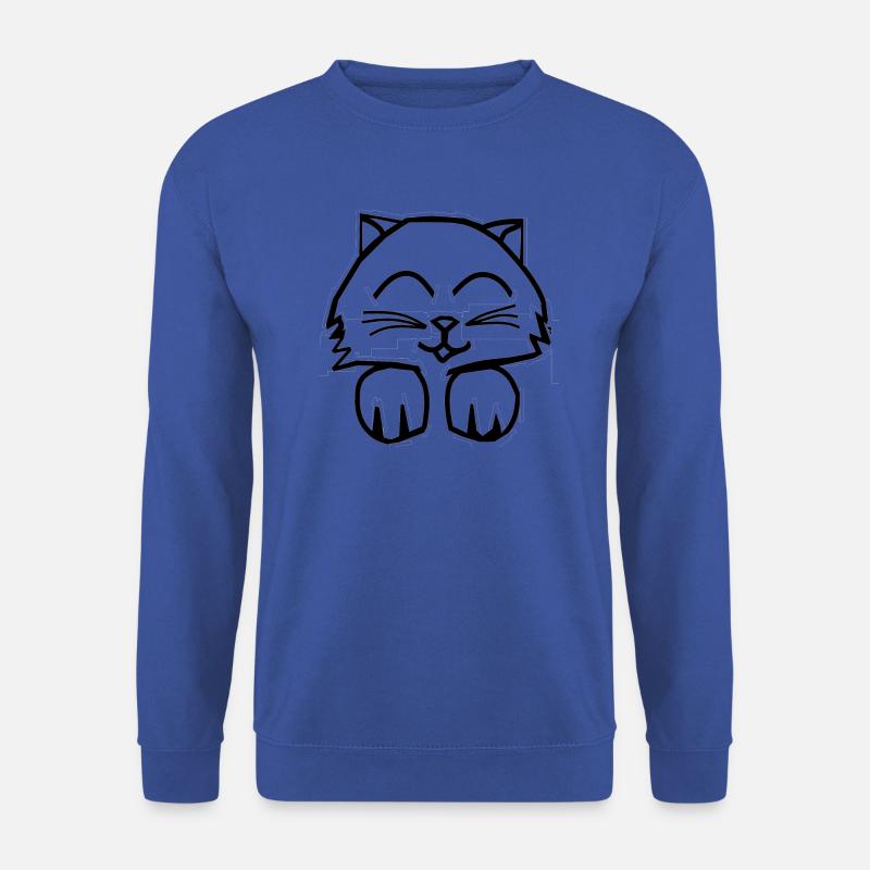 Süßes Katze Katzen Tshirt - Unisex Pullover - Royalblau
