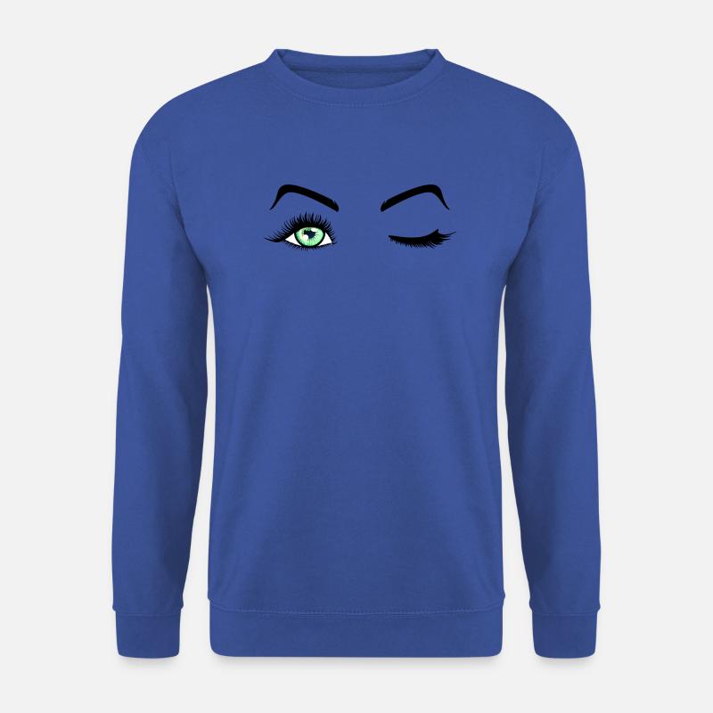Beauty Eyes Eyelashes - Unisex Pullover - Royalblau