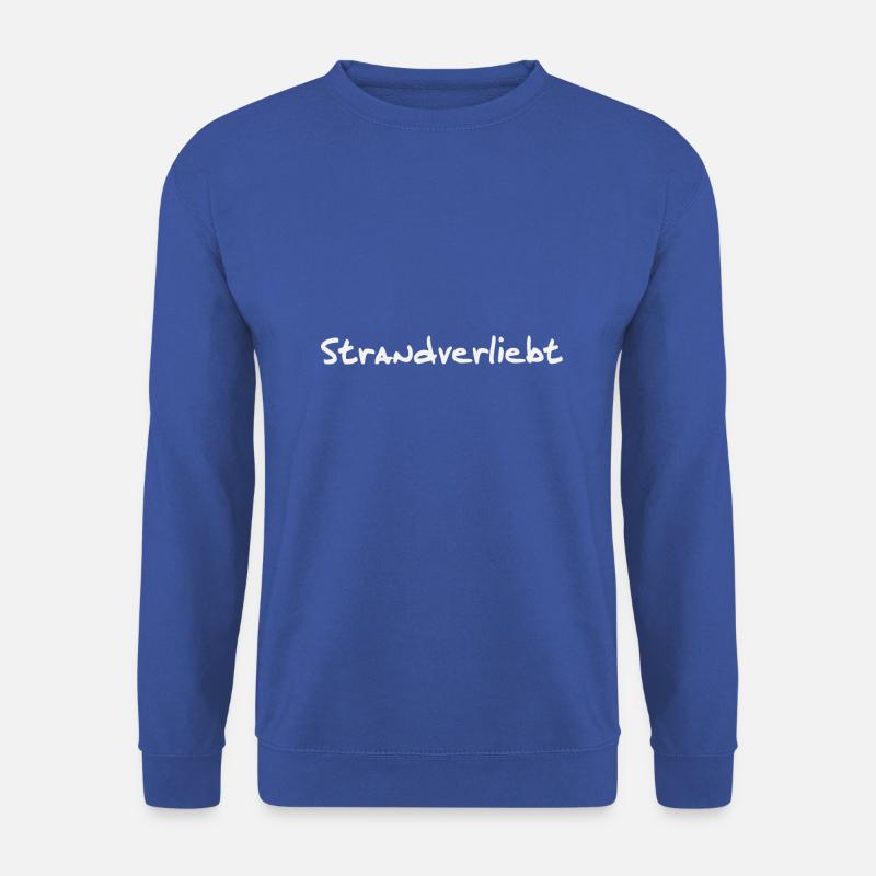 Strandverliebt weiss - Unisex Pullover - Royalblau