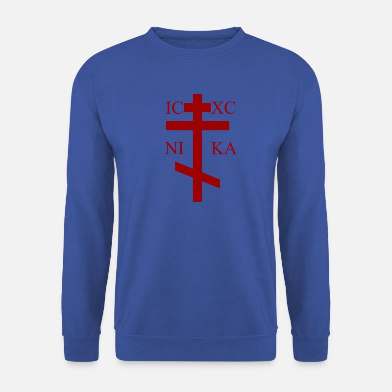Kreuz Orthodox - Unisex Pullover - Royalblau