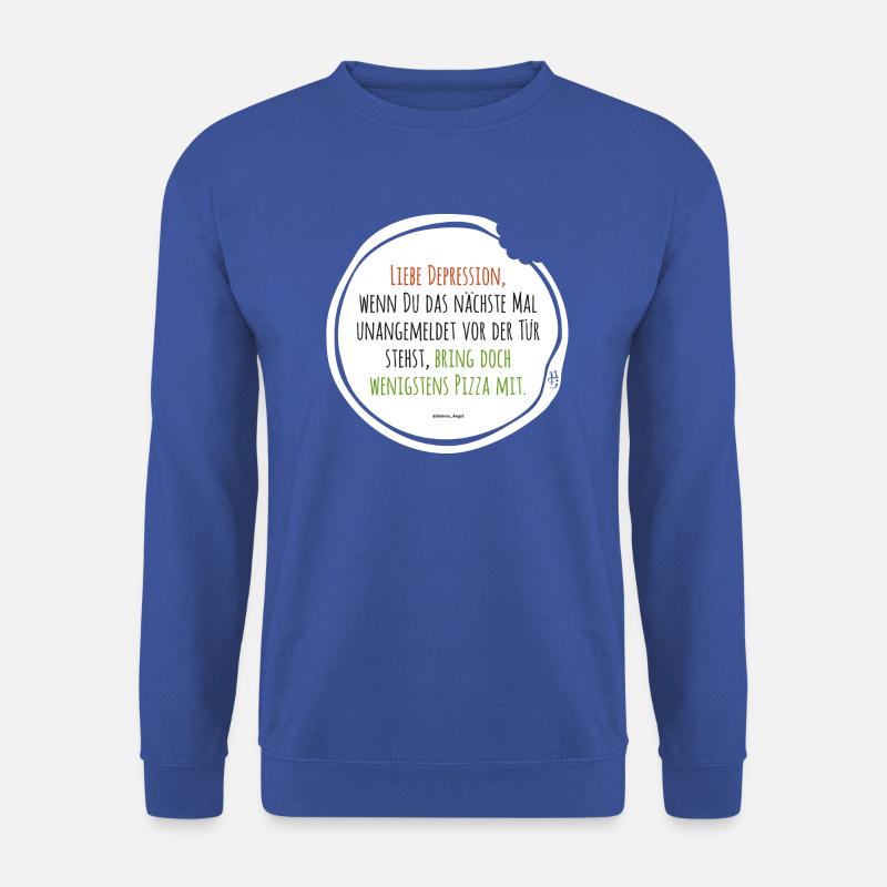 Pizza de dépression - Sweat-shirt Unisexe - bleu royal
