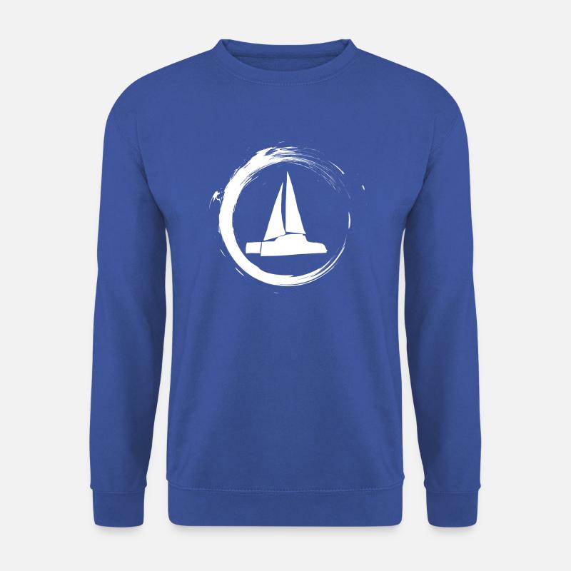 Segeln mit dem Katamaran - Unisex Pullover - Royalblau