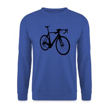 Motif de vélo de route comme cadeau pour les cyclistes - Sweat-shirt Unisexe - bleu royal - Devant - Alina (178cm) & Michal (187cm)
