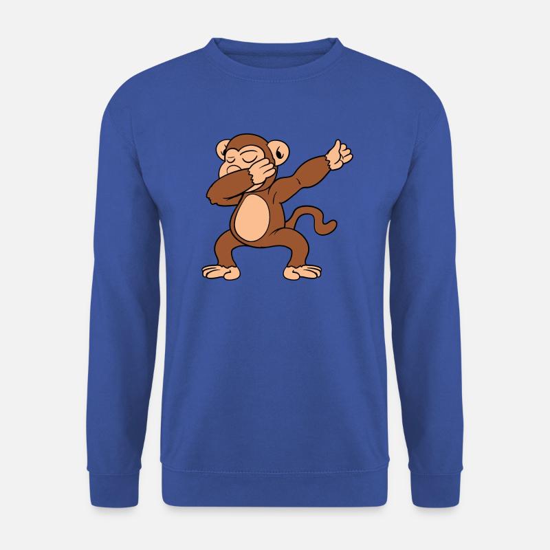 Dabbing Dab dancing monkey - Unisex Sweatshirt - royal blue