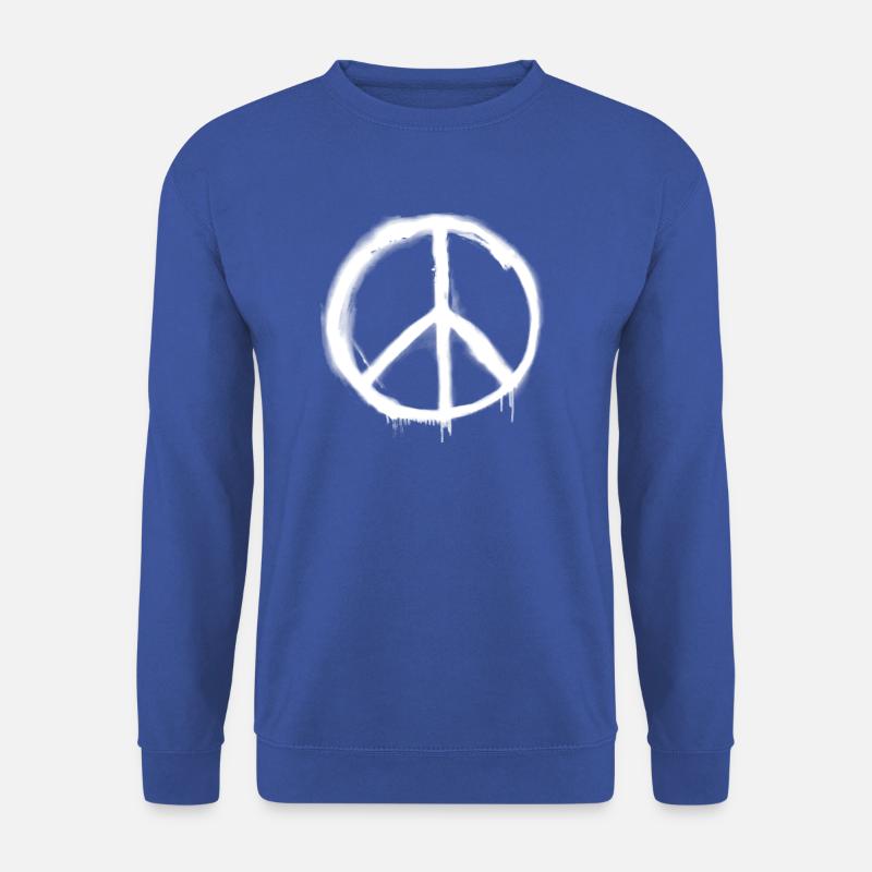 Peacezeichen Graffiti - Unisex Pullover - Royalblau