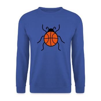 basketball sport verein korb ball marienkaefer kle - Unisex Pullover - Royalblau - Vorne - Alina (178cm) & Michal (187cm)
