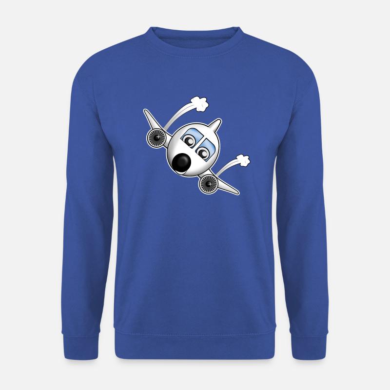 Plane with face - Unisex Sweatshirt - royal blue