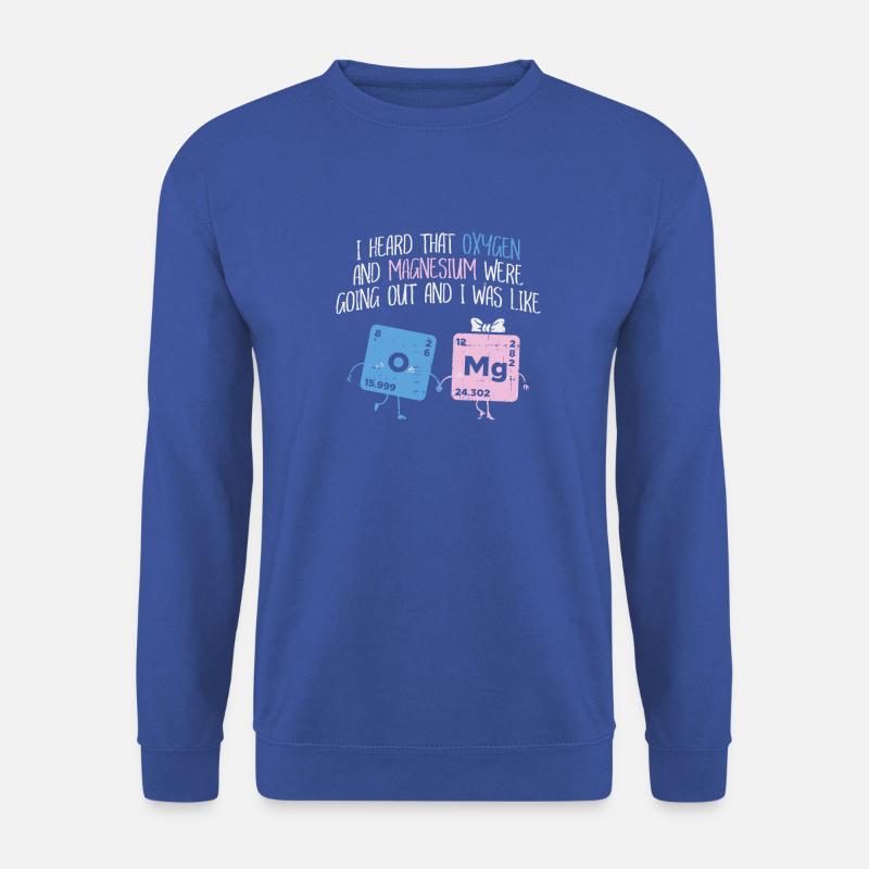 CHEMISTRY SCIENCE: OXYGEN AND MAGNESIUM GESCHENK - Unisex Pullover - Royalblau