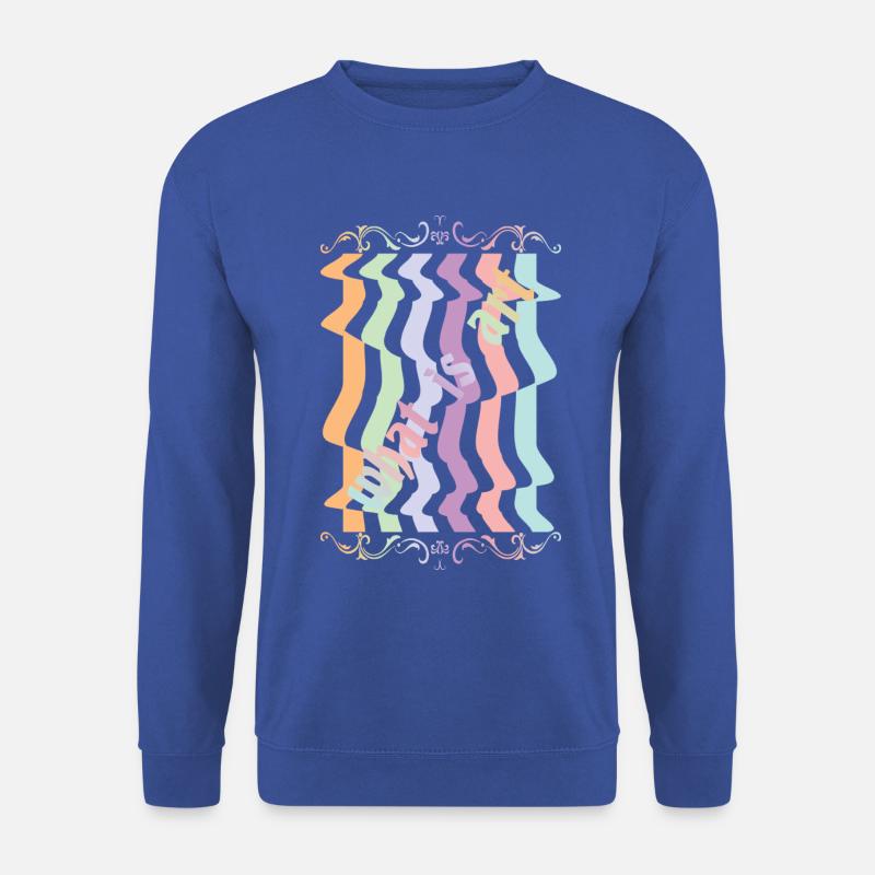 Abstrakte Kunst - Unisex Pullover - Royalblau