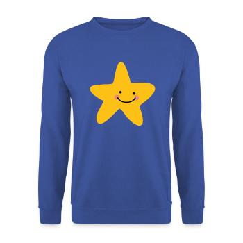 STAR - Unisex Sweatshirt - royal blue - Front - Alina (178cm) & Michal (187cm)