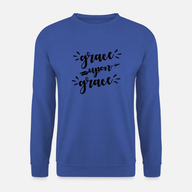 Gnade über Gnade N - Unisex Pullover - Royalblau