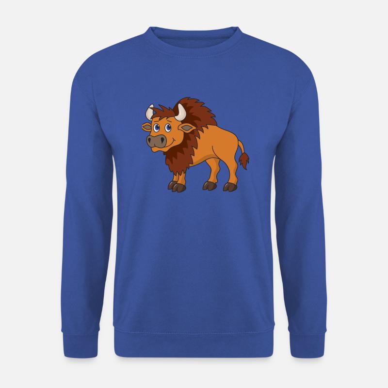 Bison Büffel - Unisex Pullover - Royalblau