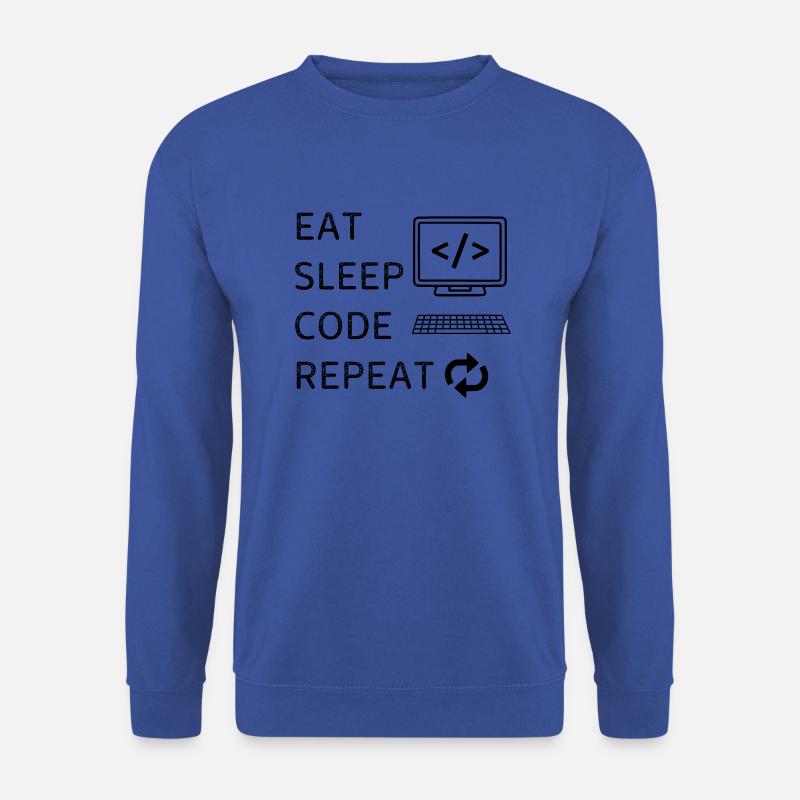 Sleep Code Repeat - Unisex Pullover - Royalblau