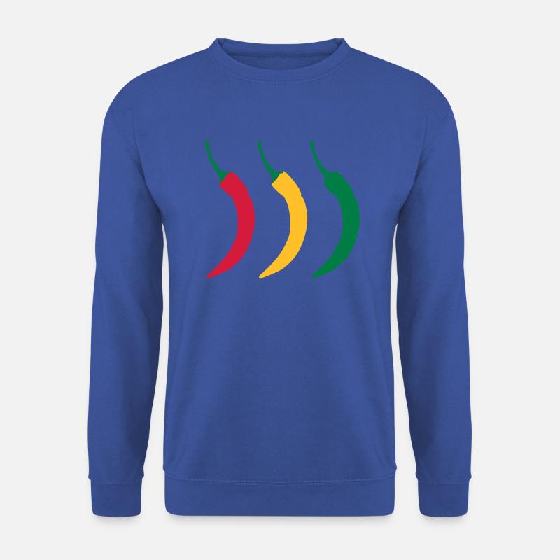 3 heiße Chillies - Unisex Pullover - Royalblau