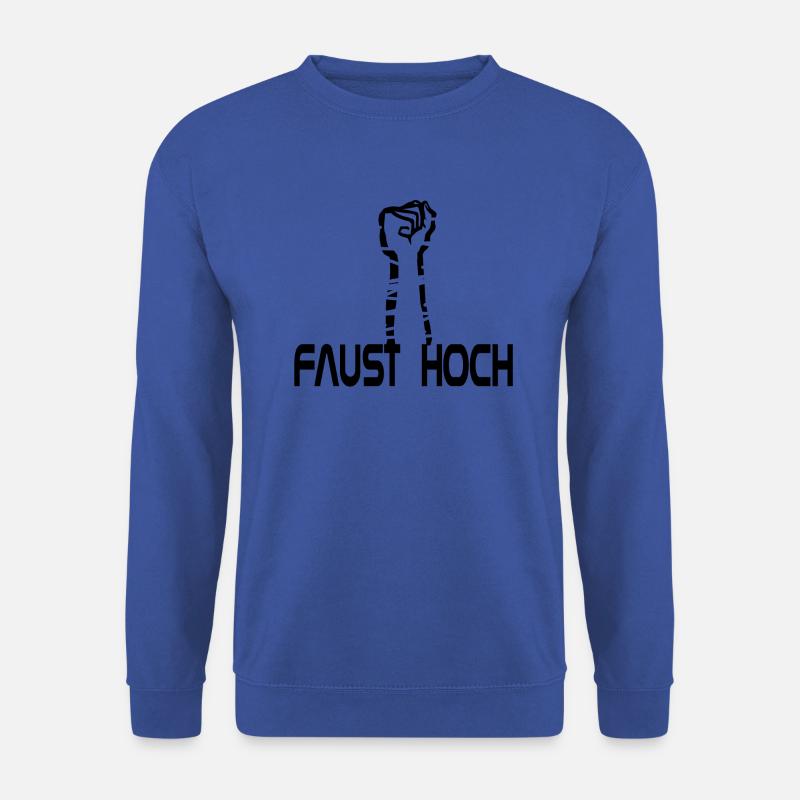 Faust hoch gegen Nazis - Unisex Pullover - Royalblau