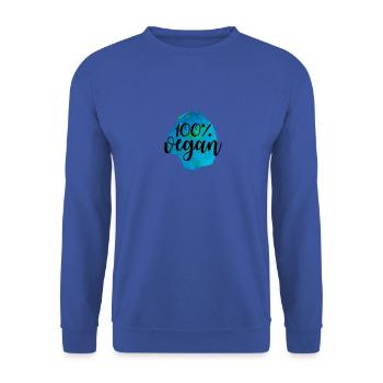Idée de cadeau de végétarien végétarien - Sweat-shirt Unisexe - bleu royal - Devant - Alina (178cm) & Michal (187cm)