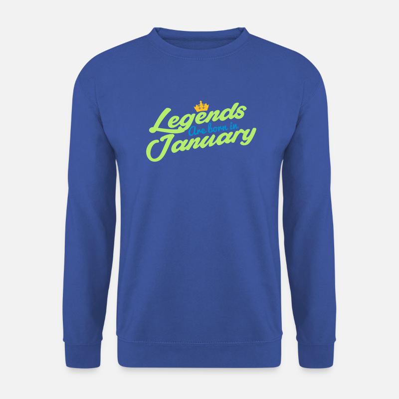 Legenden werden im Januar geboren - Unisex Pullover - Royalblau