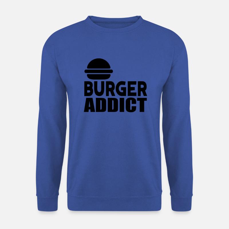 burger süchtig - Unisex Pullover - Royalblau