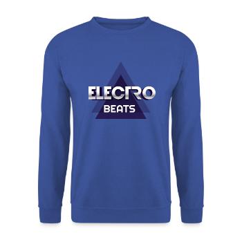 Techno Musique Electro Beats Rave Cadeau - Sweat-shirt Unisexe - bleu royal - Devant - Alina (178cm) & Michal (187cm)