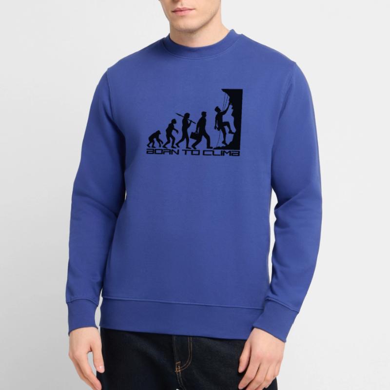 né pour gravir l'évolution évolution née raide Sweat-shirt Unisexe