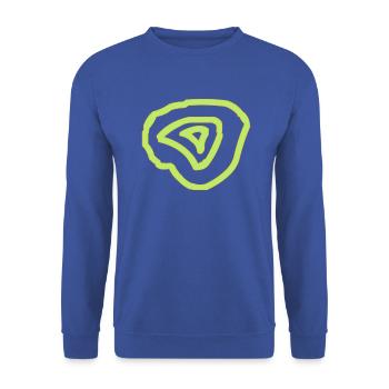 Cercles - Sweat-shirt Unisexe - bleu royal - Devant - Alina (178cm) & Michal (187cm)