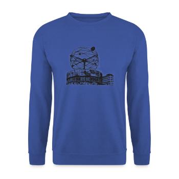Horloge mondiale - Sweat-shirt Unisexe - bleu royal - Devant - Alina (178cm) & Michal (187cm)