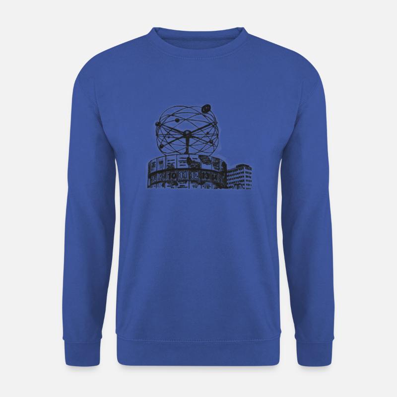 Weltzeituhr - Unisex Pullover - Royalblau