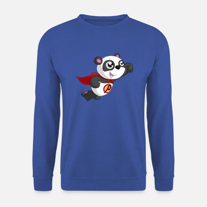 Superhelden Panda - Unisex Pullover - Royalblau