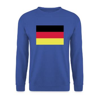 Drapeau de l'Allemagne 4 - Sweat-shirt Unisexe - bleu royal - Devant - Alina (178cm) & Michal (187cm)